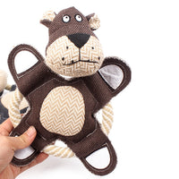 HKM-123475 Plush Chew Squeaky Dog Toy - Sounding Plush Toys for Small to Large Dogs