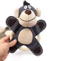 HKM-123475 Plush Chew Squeaky Dog Toy - Sounding Plush Toys for Small to Large Dogs