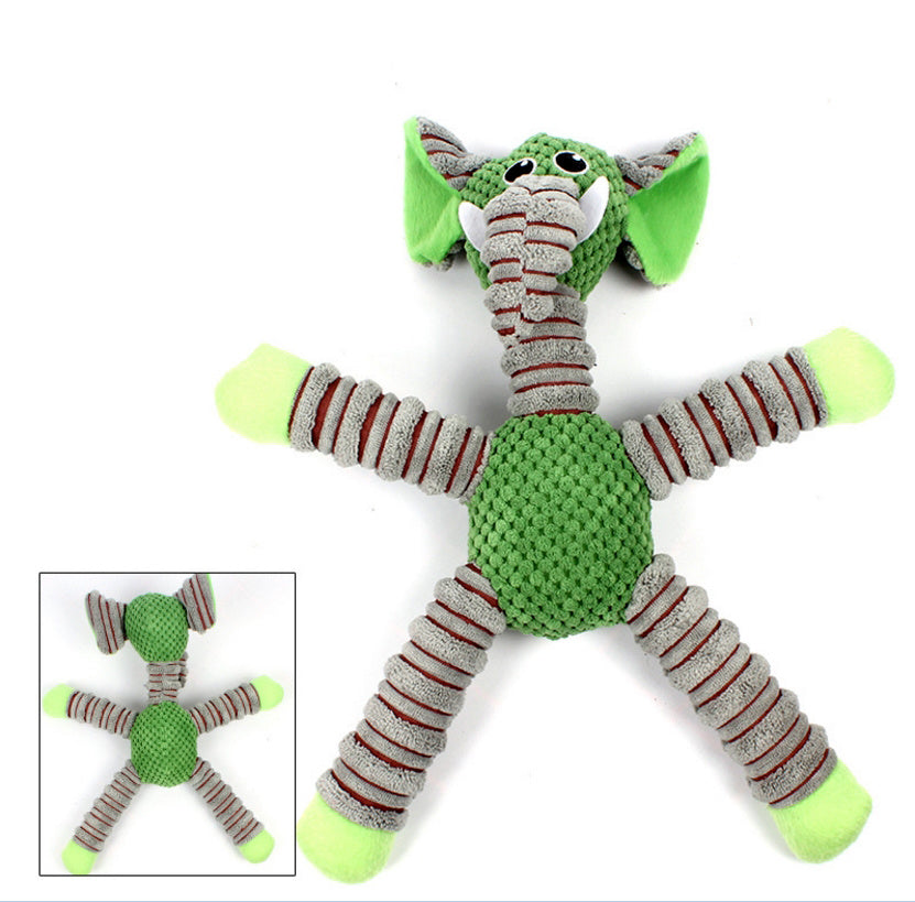 HKM-123475 Plush Chew Squeaky Dog Toy - Sounding Plush Toys for Small to Large Dogs
