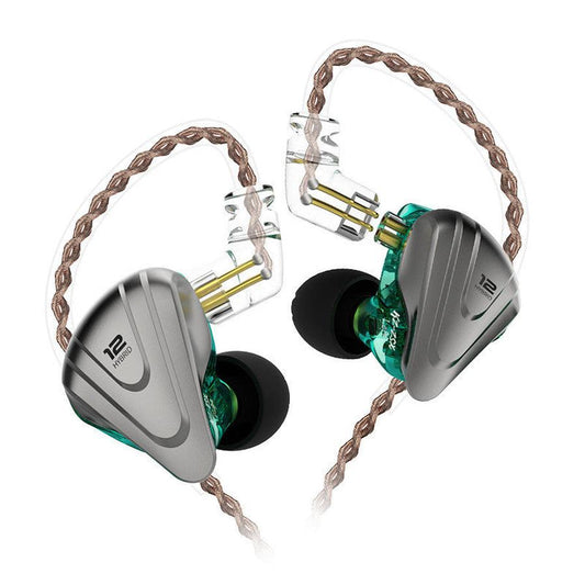 KTX-261971 KZ ZSX Terminator 12-Unit Hybrid Earphones with 3.5mm L-Bend Connector