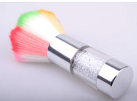HKM-014931 Petal Type Nail Brush with Metal Handle for Effective Nail Cleaning