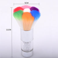 HKM-014931 Petal Type Nail Brush with Metal Handle for Effective Nail Cleaning