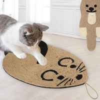 HKM-548307 Sisal Cat Grab Pad - Durable Scratch-Resistant Cat Toy for Active Play