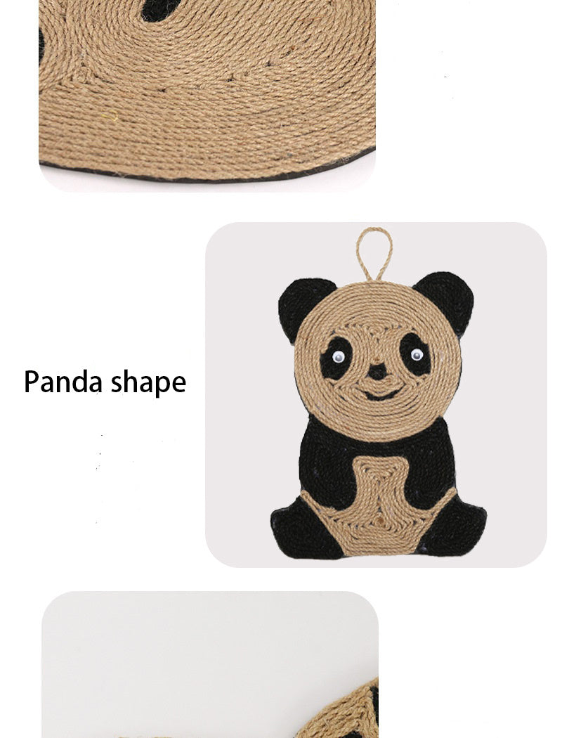 HKM-548307 Sisal Cat Grab Pad - Durable Scratch-Resistant Cat Toy for Active Play