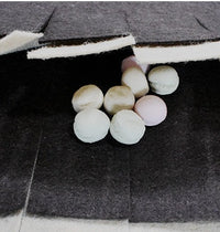 HKM-270035 Felt Cloth Pet Food Storage Container with Non-Slip Base and Dog Training Mat Features