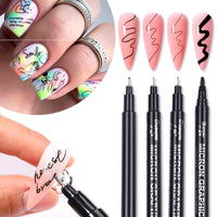 HKM-611411 3D Fluorescent Nail Art Marker Pen for Creative Nail Designs
