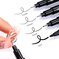 HKM-611411 3D Fluorescent Nail Art Marker Pen for Creative Nail Designs