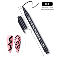 HKM-611411 3D Fluorescent Nail Art Marker Pen for Creative Nail Designs