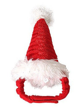 HKM-289939 Flannel Christmas Pet Hat for Small Animals - Adjustable Red Santa Hat, Suitable for Kittens, Puppies, Rabbits, and More