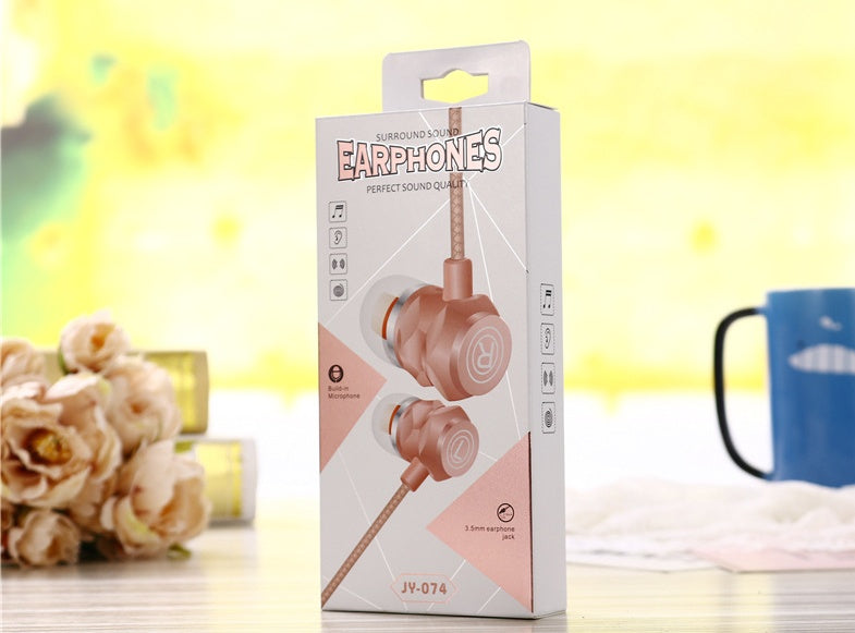 KTX-704211 Wired In-Ear Headphones with Microphone for PC, 3.5mm Plug, 20-2000 Hz Frequency Response