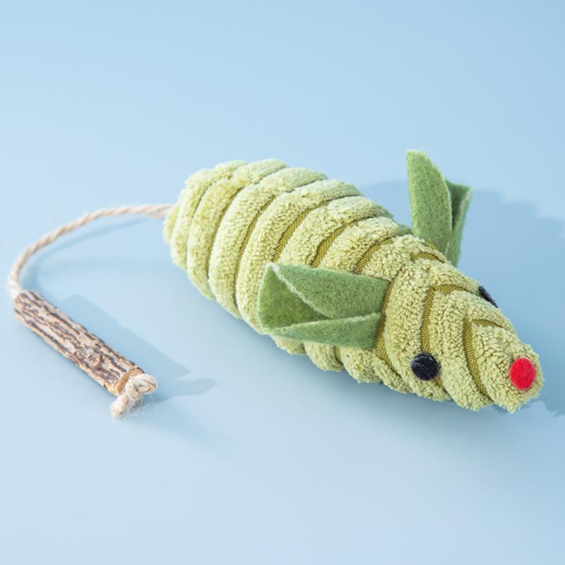 HKM-054483 Cat Interactive Toys with Squeaking Mice, Catnip & Silvervine for Play and Dental Care