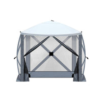 HKM-844051 Light Gray and Dark Gray 6.8x7.2ft Automatic Folding Quadrilateral Tent