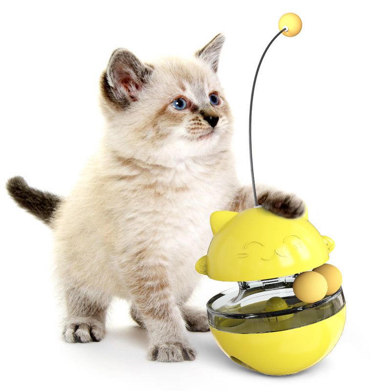 JMT-994506 Interactive Self-Healing Cat Toy Tumbler with Teasing Features in Multiple Colors