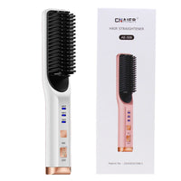 HKM-017875 Rechargeable Multi-Functional Hair Comb with 3 Temperature Settings and Mobile Charging Feature