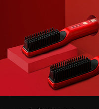 HKM-017875 Rechargeable Multi-Functional Hair Comb with 3 Temperature Settings and Mobile Charging Feature