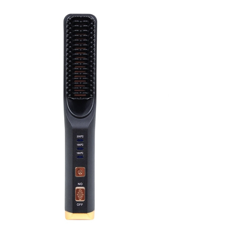 HKM-017875 Rechargeable Multi-Functional Hair Comb with 3 Temperature Settings and Mobile Charging Feature