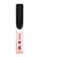 HKM-017875 Rechargeable Multi-Functional Hair Comb with 3 Temperature Settings and Mobile Charging Feature