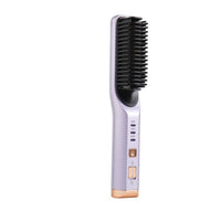 HKM-017875 Rechargeable Multi-Functional Hair Comb with 3 Temperature Settings and Mobile Charging Feature
