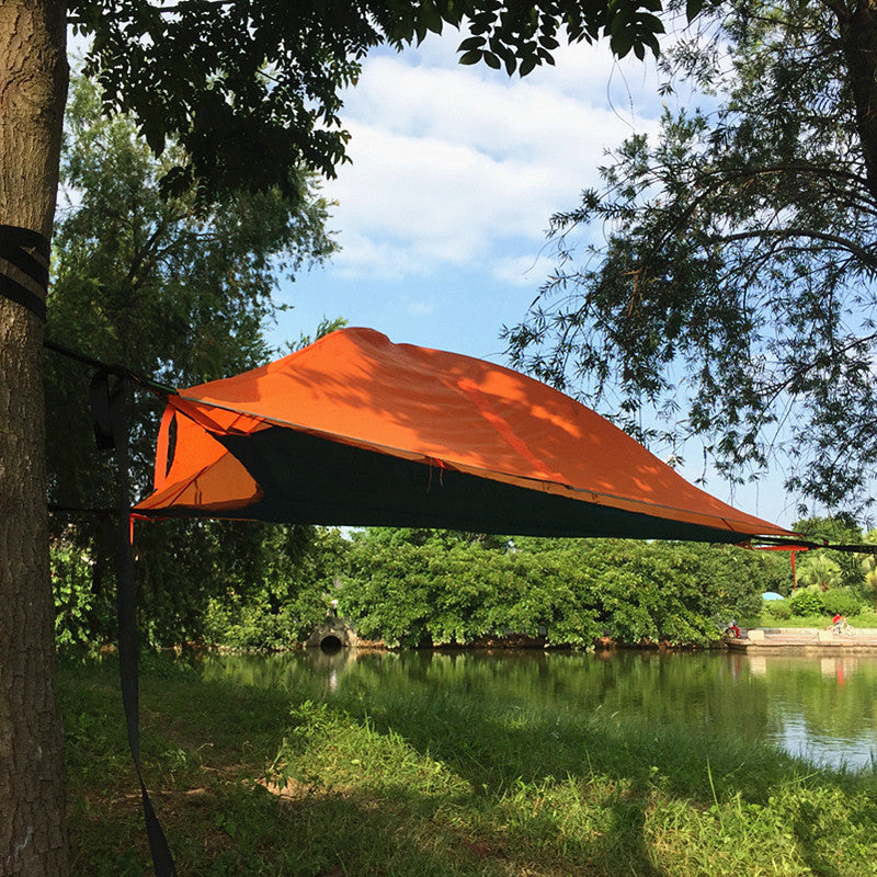 HKM-505171 Elevate Your Outdoor Experience with an Off-Ground Hanging Tent for Camping and Adventure