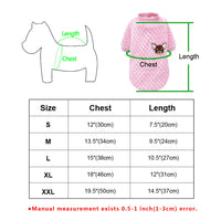 HKM-754835 Cozy Fleece Jacket for Small Dogs - Pink & Blue, Soft Warm Winter Dog Clothing for Chihuahuas, Yorkies, and Pugs Sized S-2XL