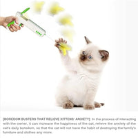 HKM-053331 Interactive Feather Cat Teaser Stick for Engaging Playtime and Exercise