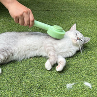 HKM-937619 2-in-1 Grooming Brush for Long-Haired Cats and Dogs - Deshedding and Hair Remover with Easy Clean Design