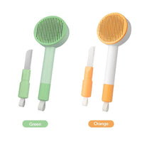 HKM-937619 2-in-1 Grooming Brush for Long-Haired Cats and Dogs - Deshedding and Hair Remover with Easy Clean Design
