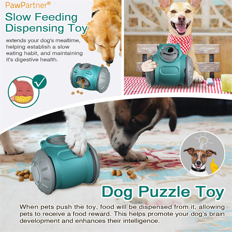 HKM-873363 Interactive Slow Feeder Tumbler Toy for Dogs and Cats - IQ Enhancing Puzzle Design for Active Play and Healthy Eating