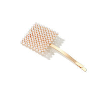 HKM-262675 Heart Shaped Pearl Hairpin for Women in Korean Style