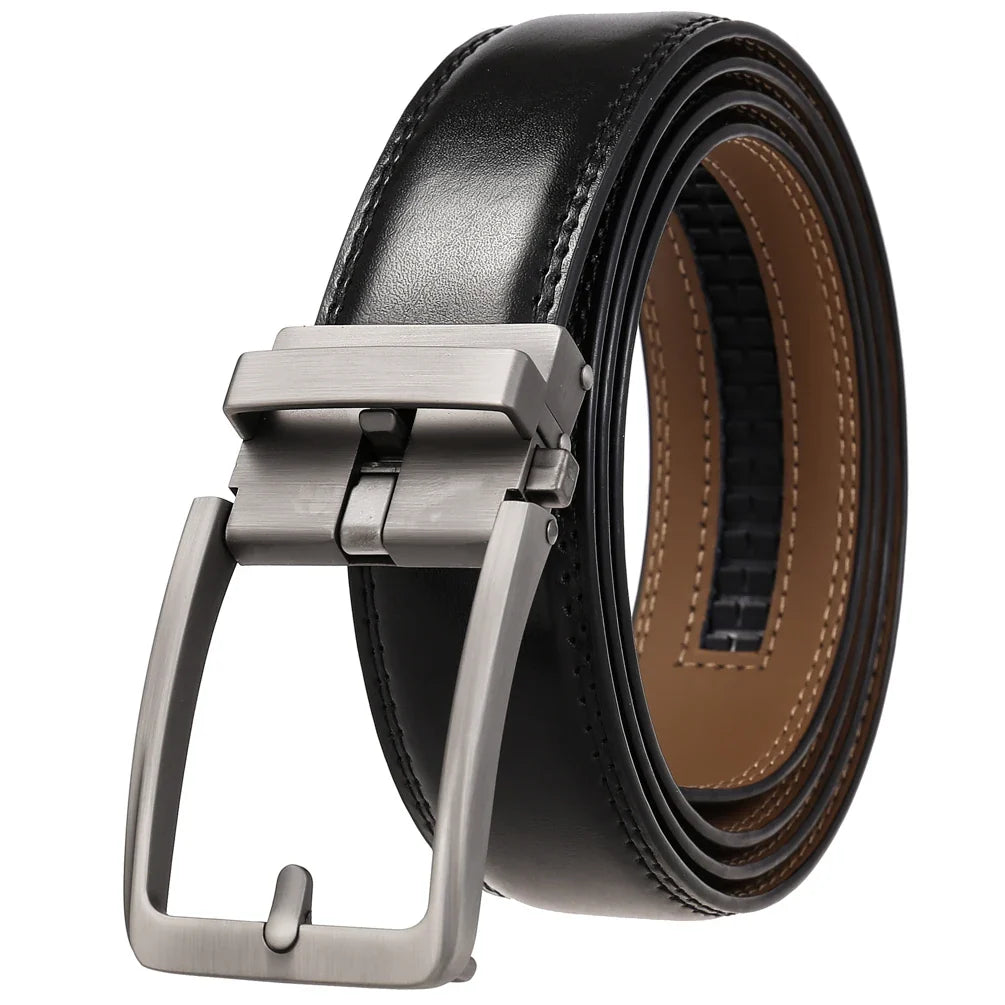 HKM-677587 Genuine Leather Automatic Men's Belt with Custom Logo - Model LY36-22059-1