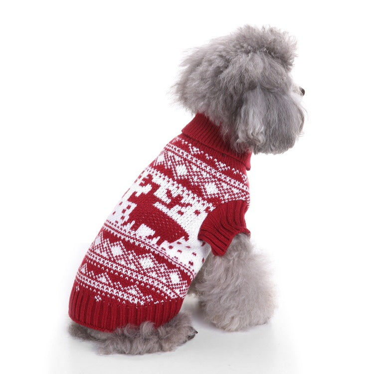 JMT-996426 Cozy Wool Pet Sweater for Autumn and Winter - Stylish England Design