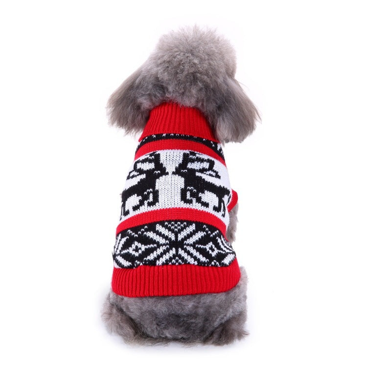 JMT-996426 Cozy Wool Pet Sweater for Autumn and Winter - Stylish England Design