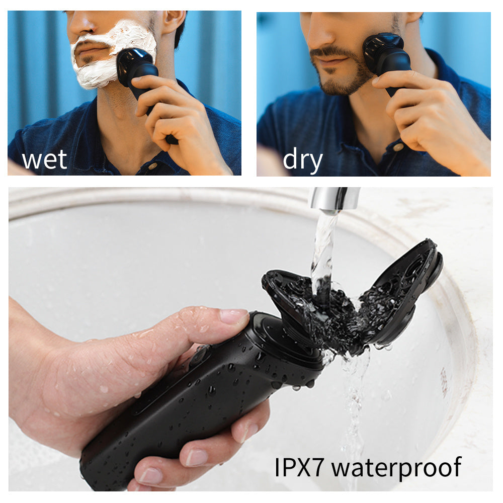 KTX-395987 Rechargeable Multi-Function Electric Razor for Men with Wet/Dry Shaving and Sideburn Trim Function