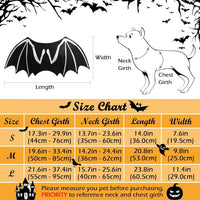 HKM-867795 Luminous Bat Wings Halloween Costume for Small to Large Dogs and Cats