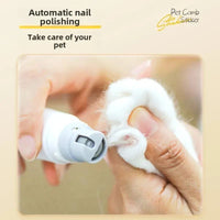 HKM-688979 Rechargeable Electric Pet Nail Trimmer and Grooming Comb for Cats and Dogs