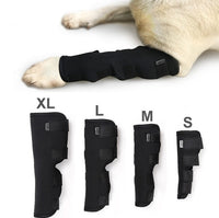 HKM-666259 Dog Leg Support Sleeve for Injury Prevention and Recovery in Black