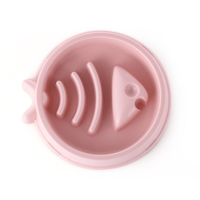 HKM-488019 Eco-Friendly Anti-Skid Slow Feed Dog Bowl for Easy Cleaning and Comfort