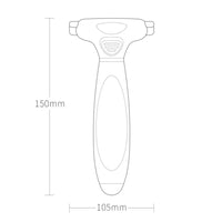 HKM-851667 Durable Pet Grooming Tool for Dogs and Cats - ABS and Stainless Steel, 150x70x50 mm