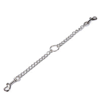 HKM-987155 Chrome-Plated Alloy Dog Collar with Double Traction Leash System