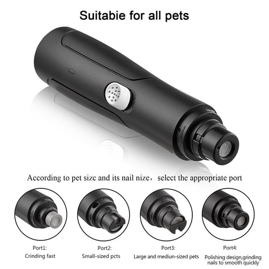 HKM-0413501 Rechargeable USB Pet Automatic Dog Nail Grinder and Clipper