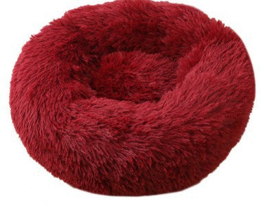 HKM-0677693 Plush Round Pet Nest for Cats and Dogs in Various Colors and Sizes