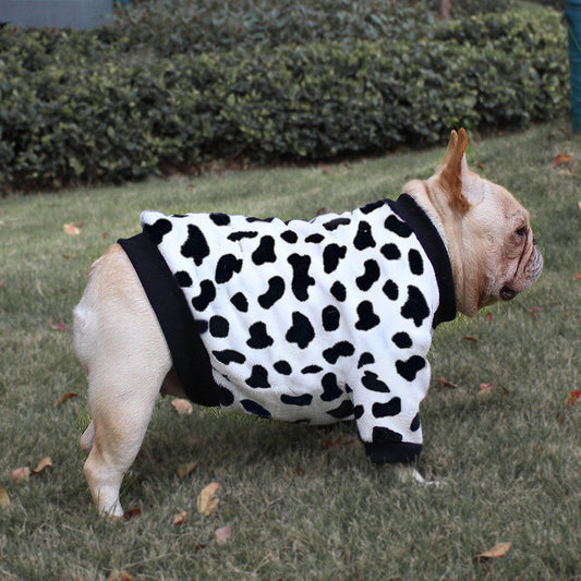 HKM-2393917 Cozy Coral Fleece Dog Pajamas for Winter - Multiple Sizes Available