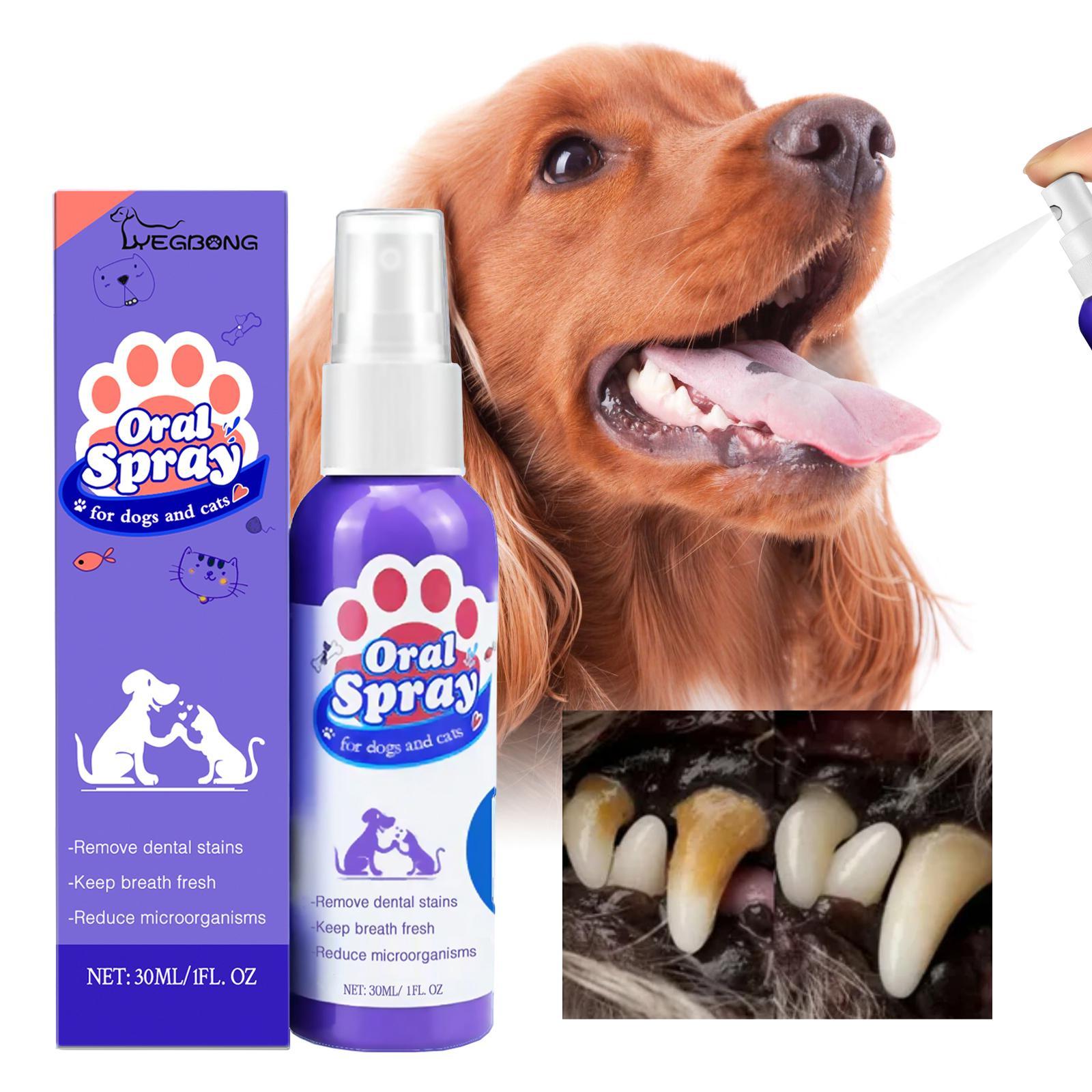 HKM-4530621 Pet Oral Cleaning Spray for Cats and Dogs - Fresh Breath and Gum Care