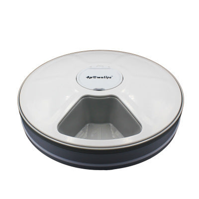 HKM-5110845 Automatic 6-Grid Pet Feeder with Music Reminder for Dogs and Cats