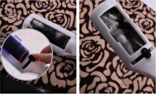 HKM-5228221 Pet Hair Remover Brush - Reusable Soft Adhesive Tool for Dog and Cat Fur Cleanup