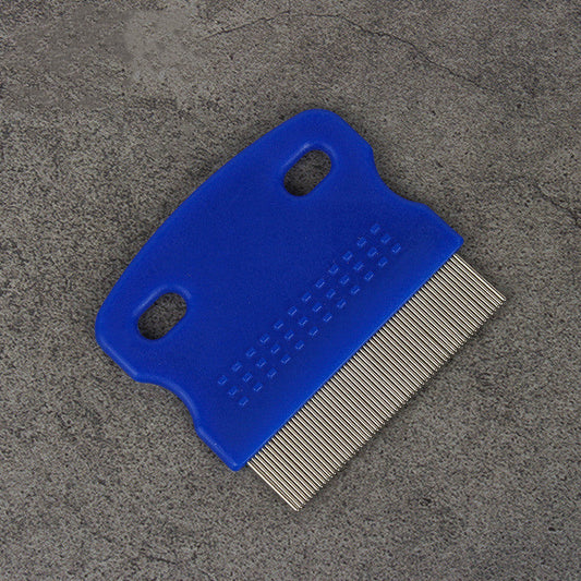 HKM-5293757 Compact Stainless Steel Pet Comb for Lice Removal, Dirt Cleaning, and Massaging