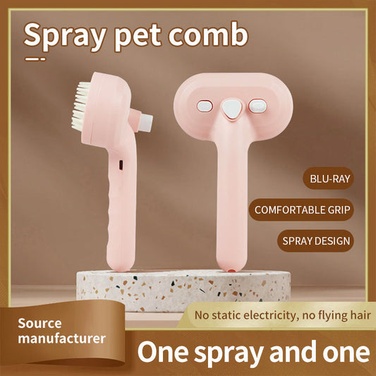HKM-5523133 Pet Anti-Fly Hair Comb with Blue Light Sterilization - Multiple Colors Available