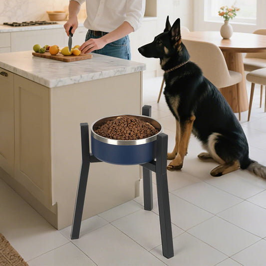 HKM-6926781 Adjustable Iron Dog Bowl with Round Tube Bracket