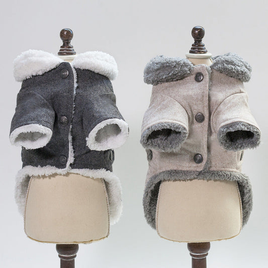 HKM-8803773 Winter Pet Dog Jacket for Small Dogs and Puppies, Thick Warm Velvet Coat