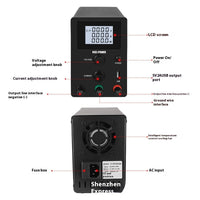 HKM-000147 Adjustable DC Stabilized Power Supply with LCD Display and USB Jack - 60V, 5A, Dual Voltage Input
